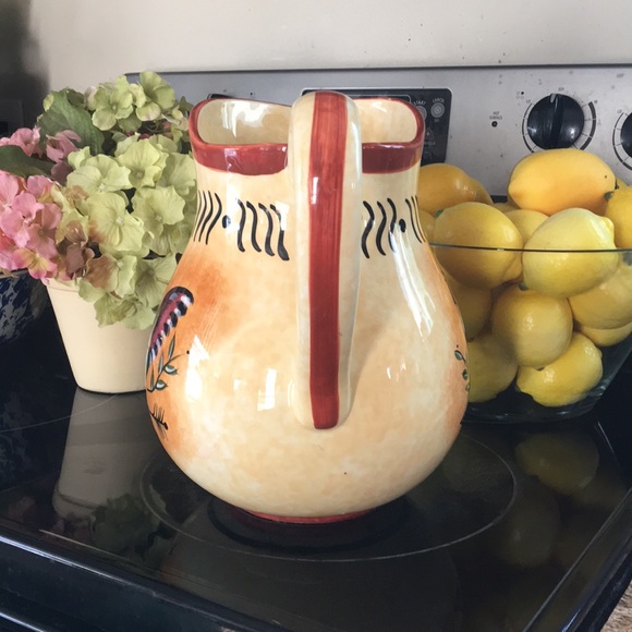 Country Kitchen Ceramic Rooster Pitcher / Milk Jug - Picture 6 of 11